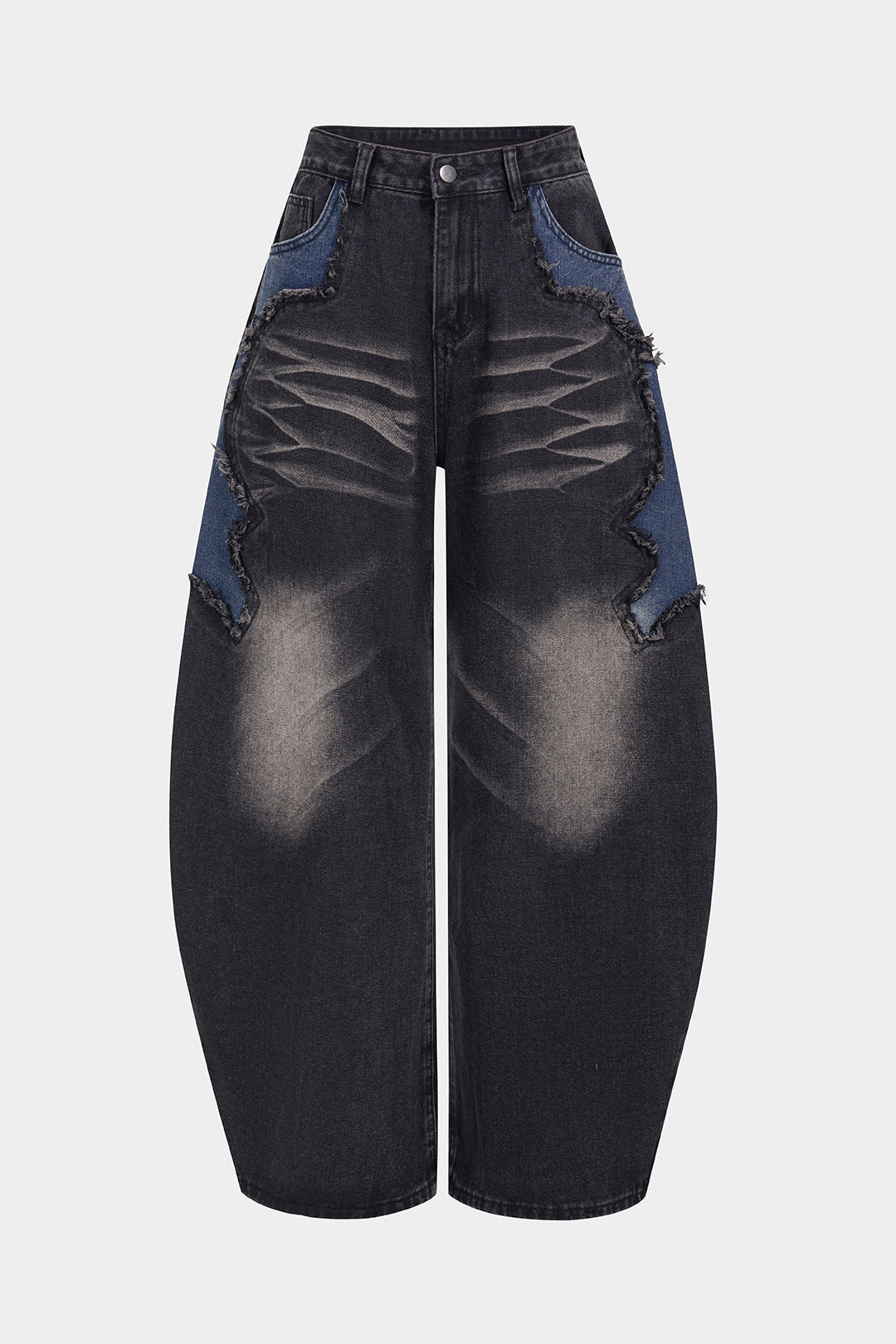 Riot Patchwork Baggy Jeans