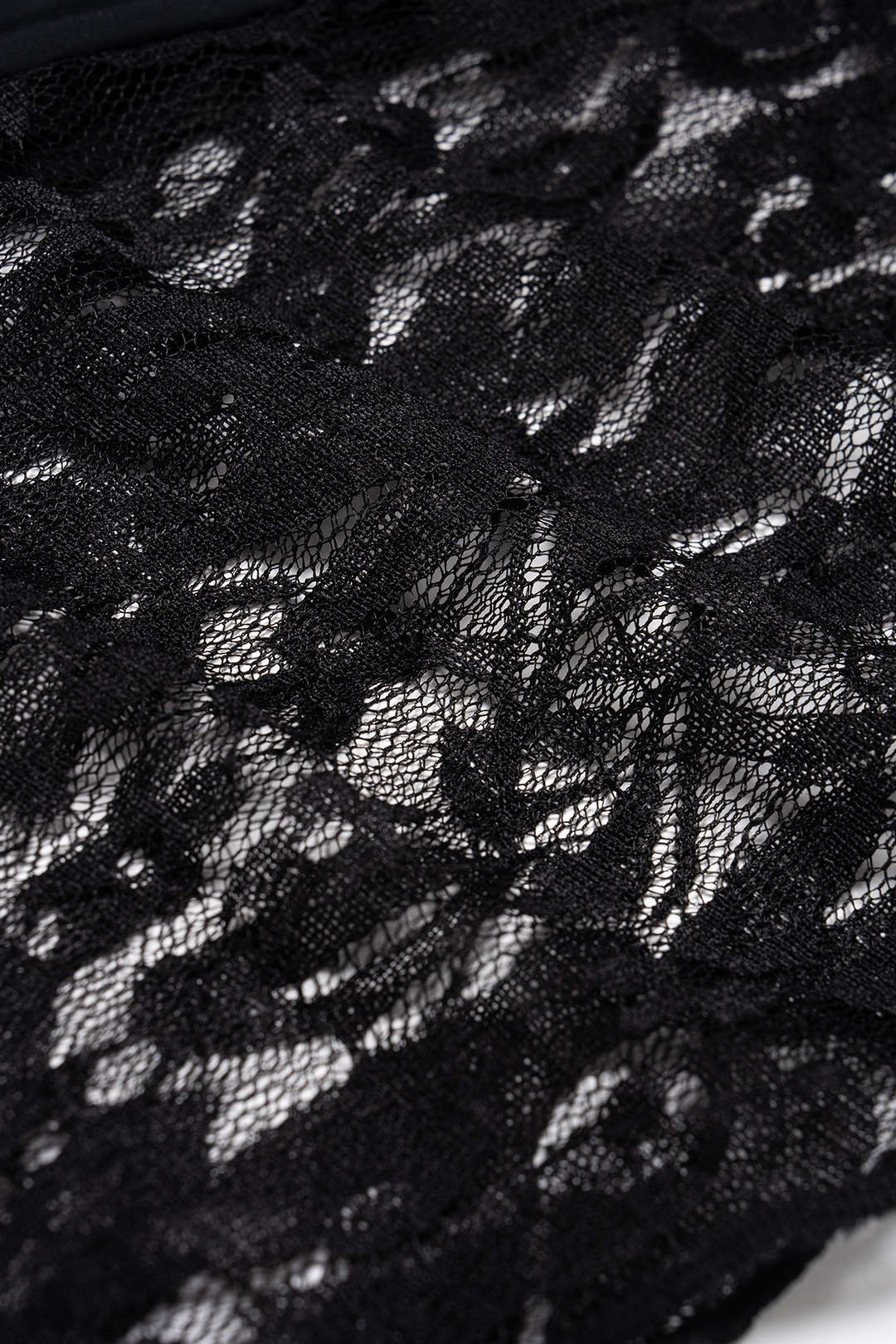 Midnight Lace Asymmetric Top