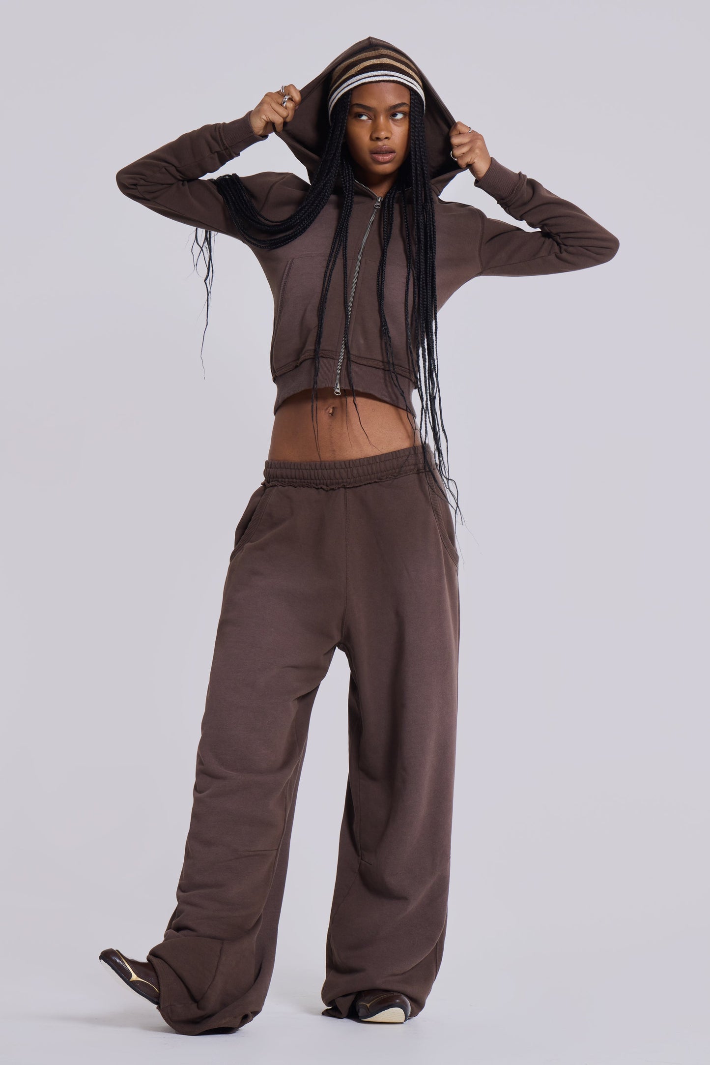 Mocha Luxe Baggy Pants