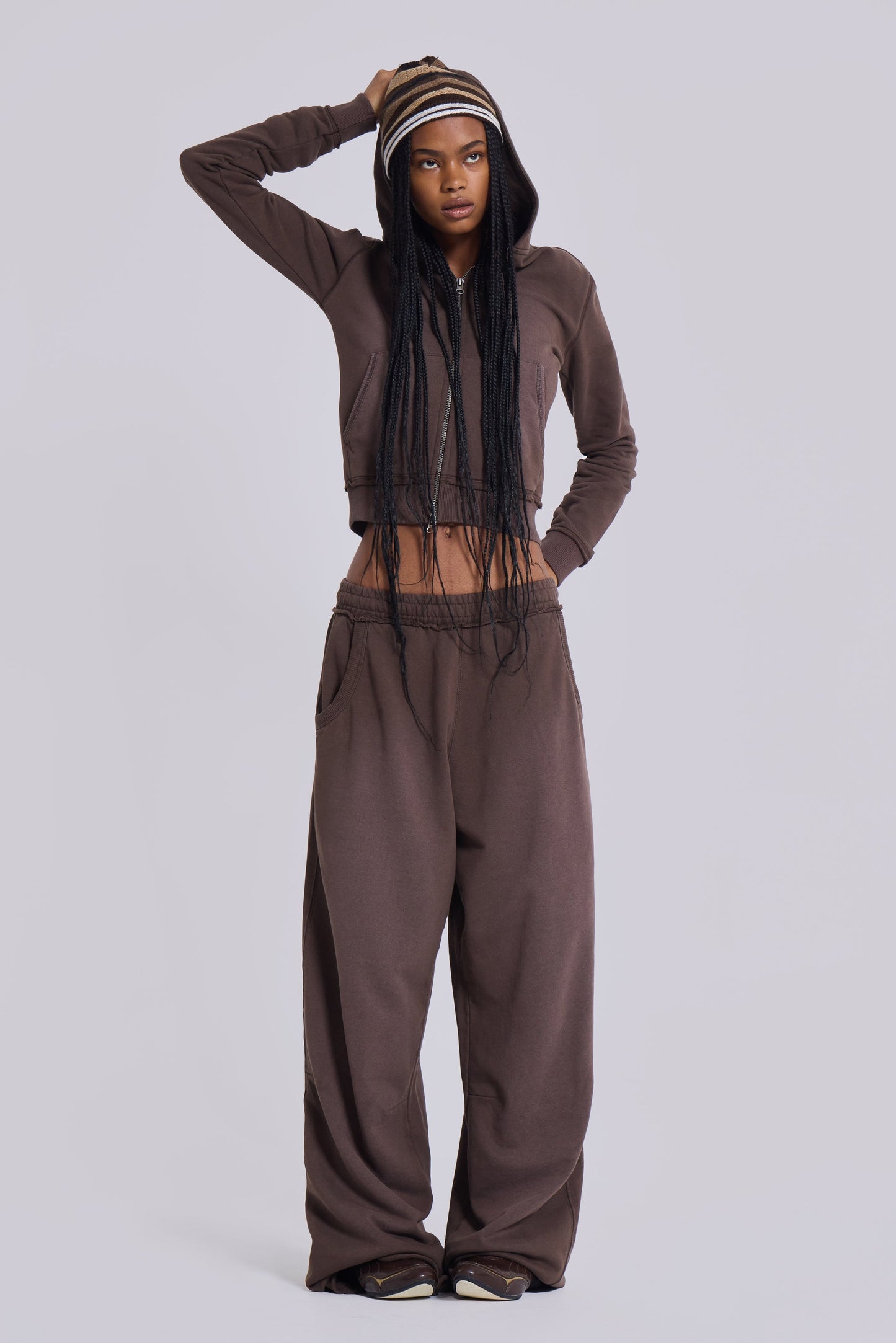 Mocha Luxe Baggy Pants