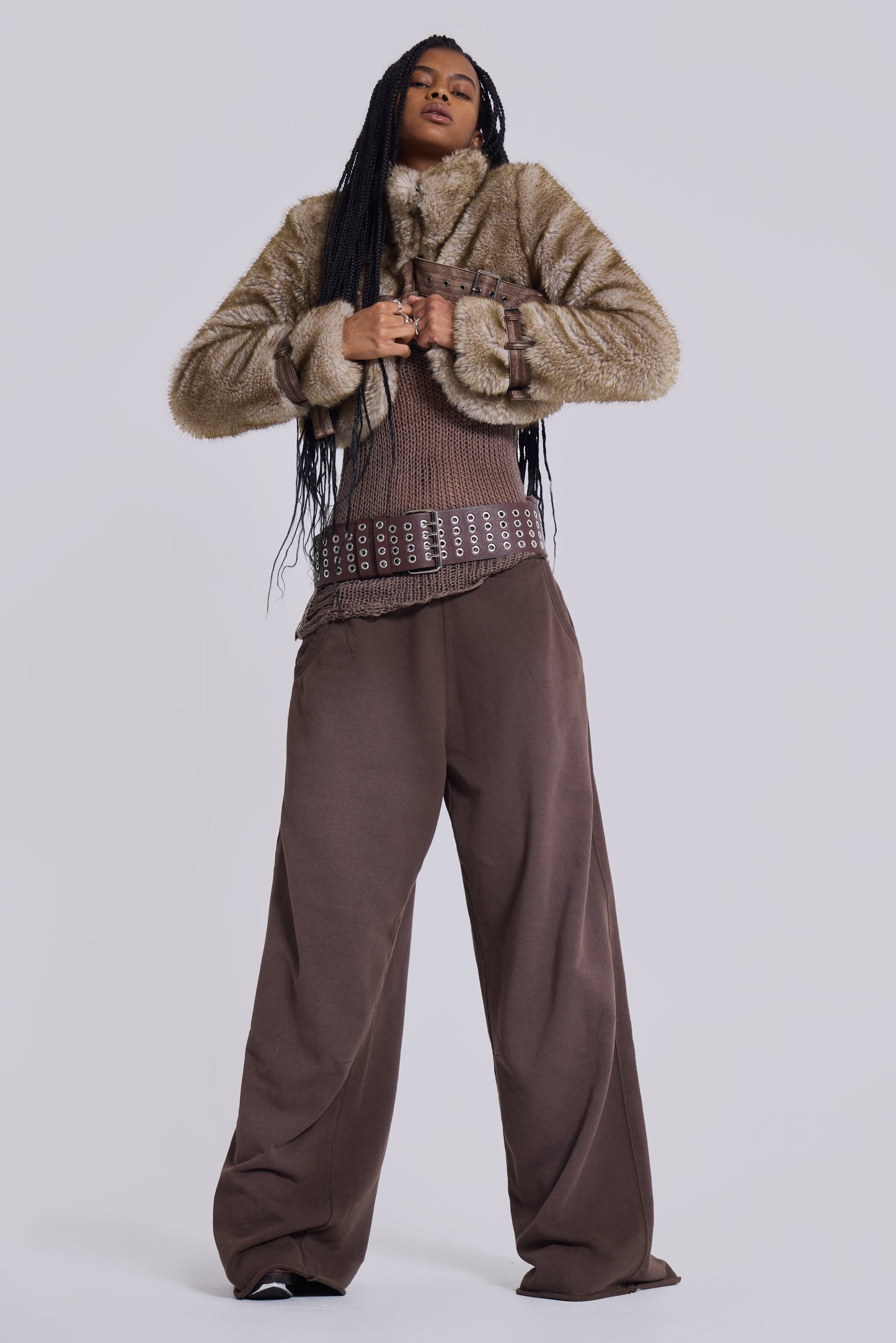 Mocha Luxe Baggy Pants