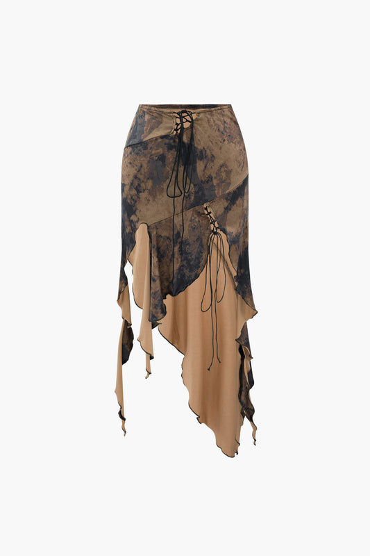 Nomad Asymmetric Lace-Up Skirt