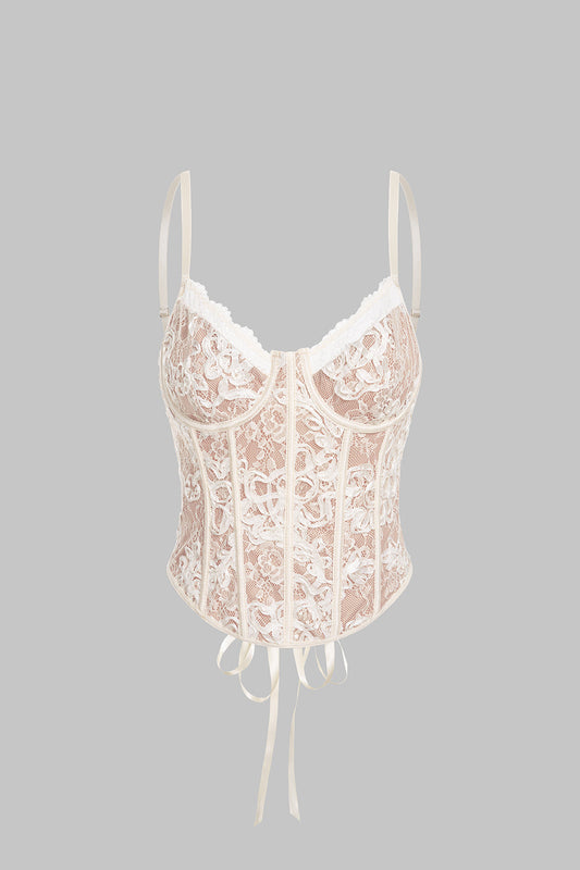 Ivory Lace Corset Top