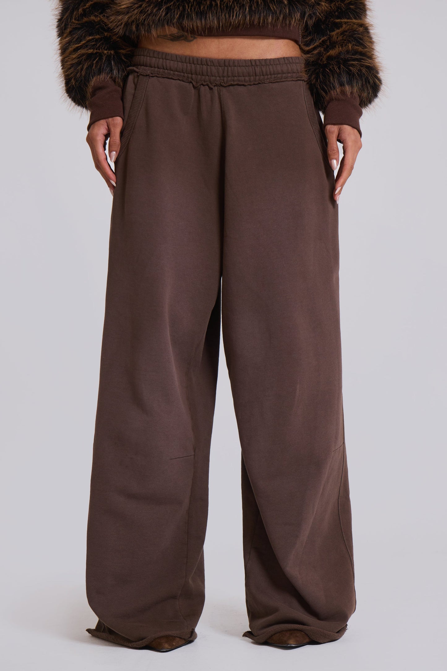 Mocha Luxe Baggy Pants