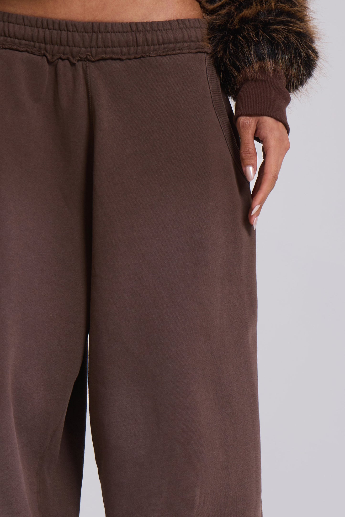 Mocha Luxe Baggy Pants