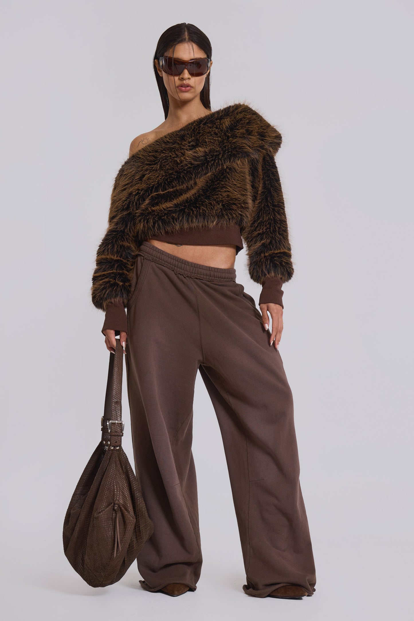 Mocha Luxe Baggy Pants