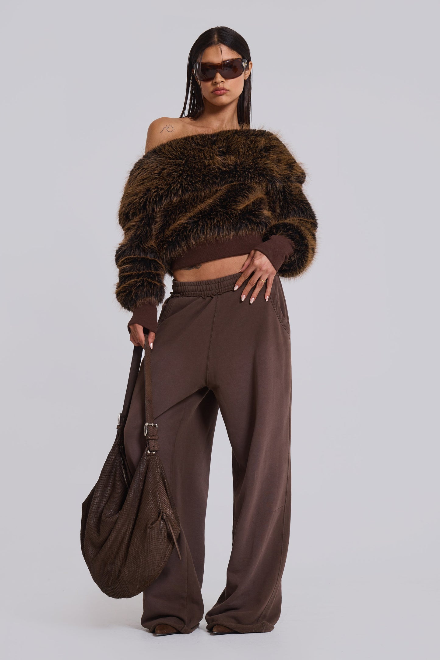 Mocha Luxe Baggy Pants