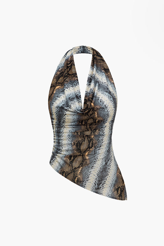 Venom Halter Asymmetric Top