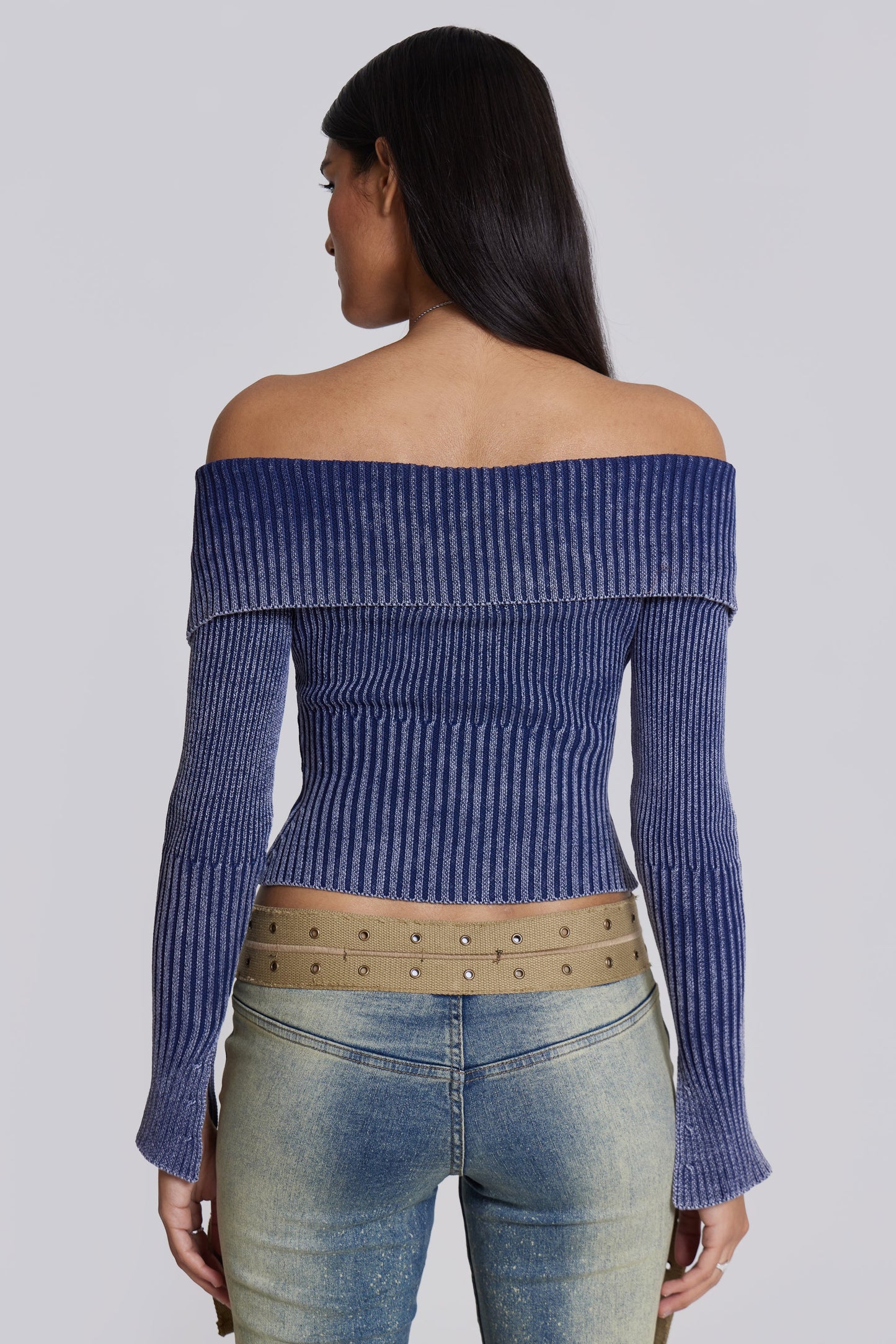 Nova Zip Ribbed Top