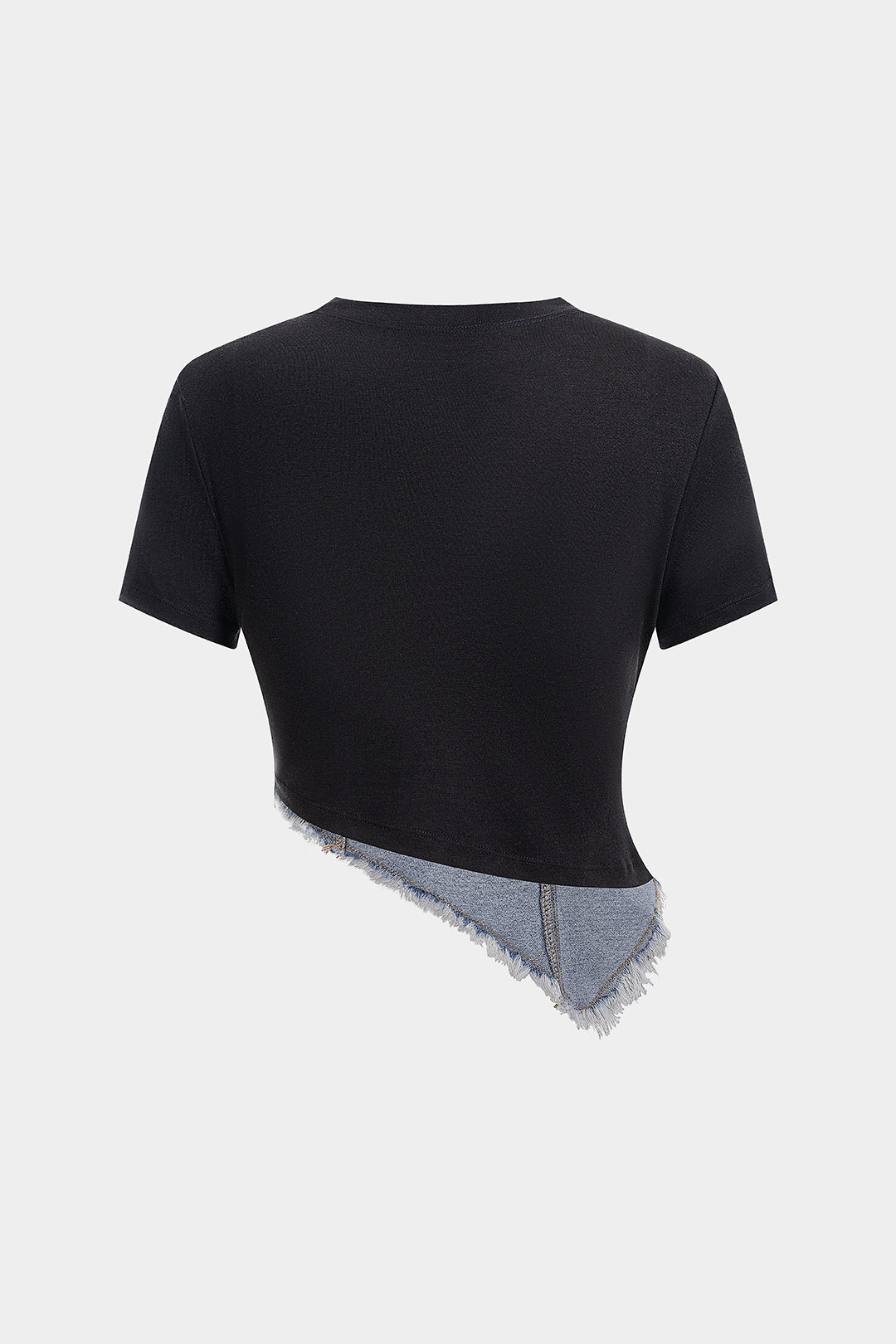 Denim Corset Illusion Baby Tee