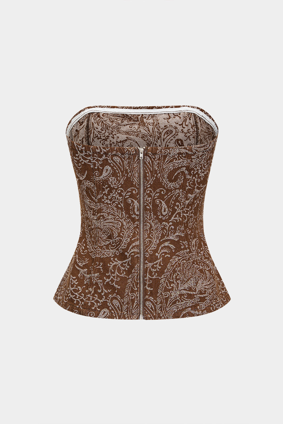 Paisley Sculpt Corset Top