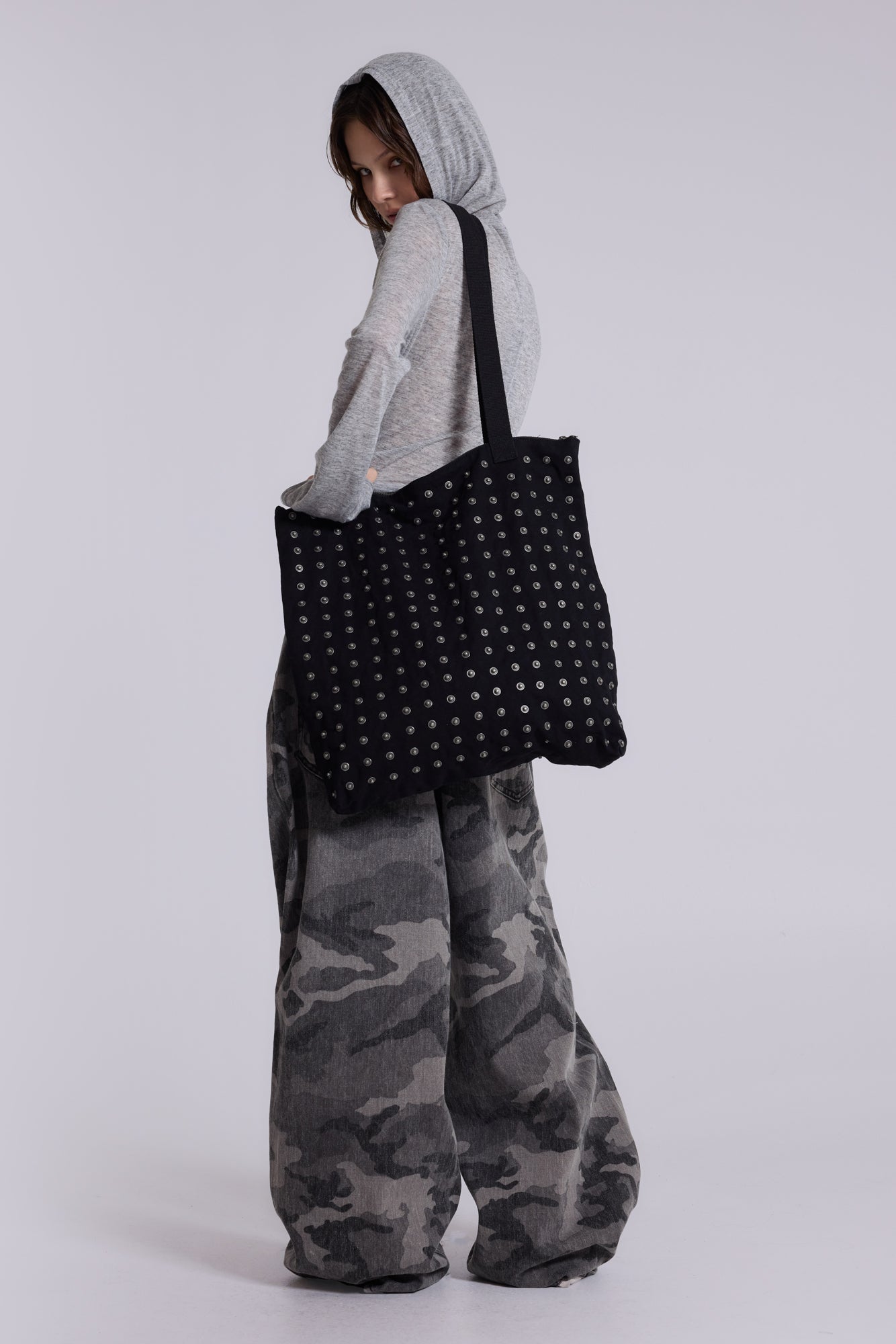 Midnight Stud Tote Bag