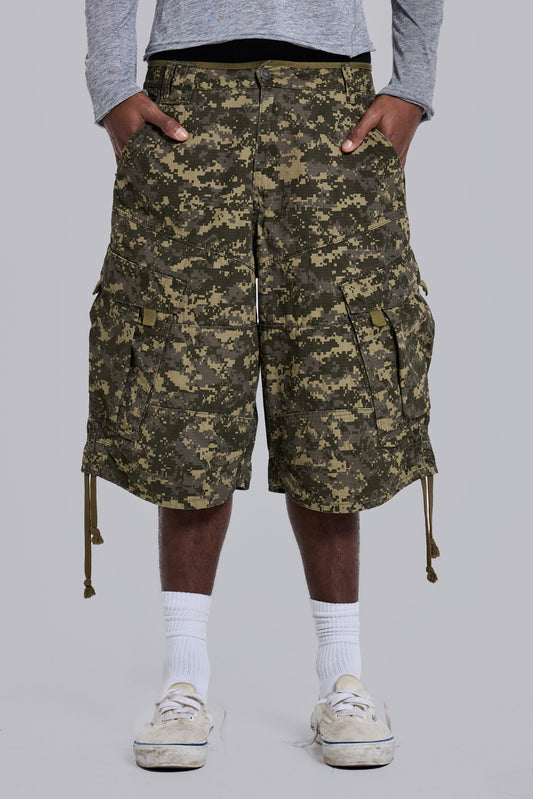 Digital Camo Utility Shorts