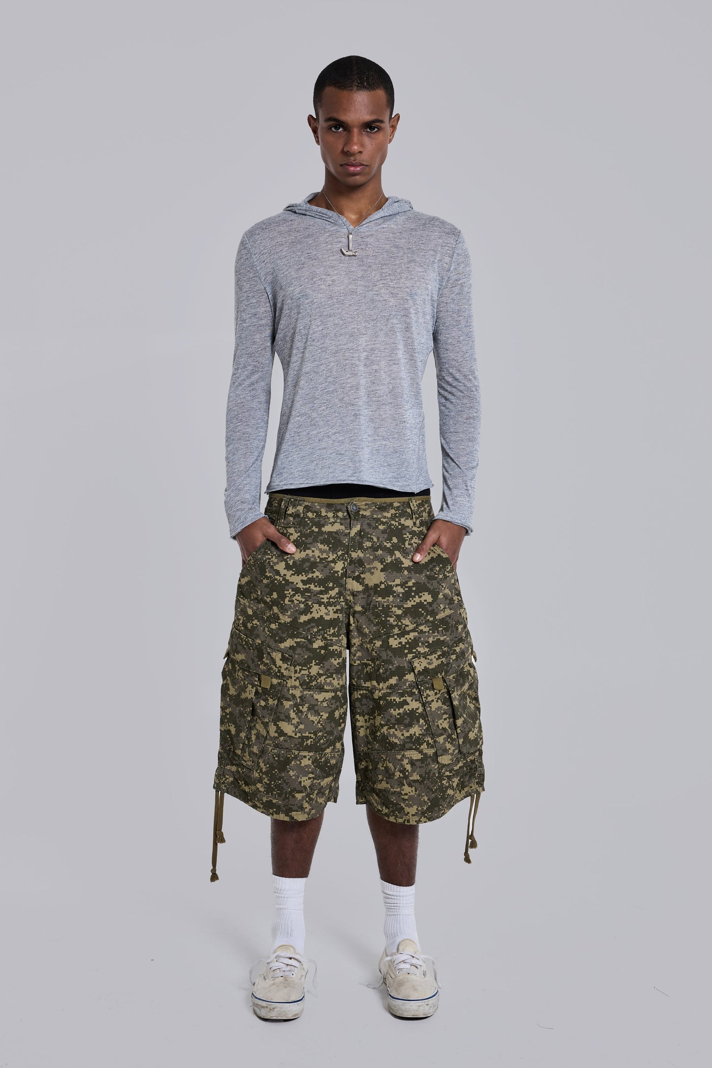 Digital Camo Utility Shorts