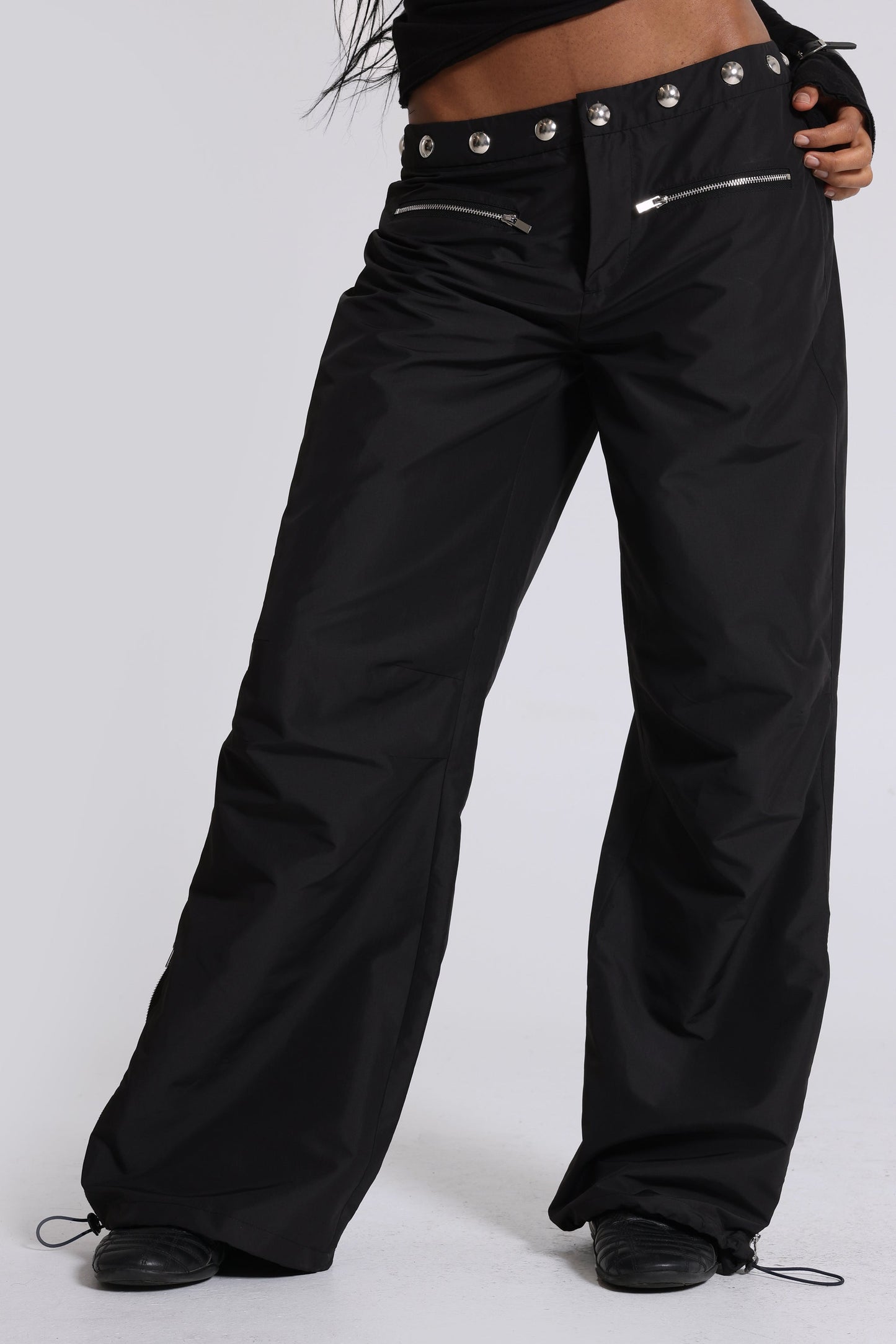 Shadow Zipper Baggy Pants
