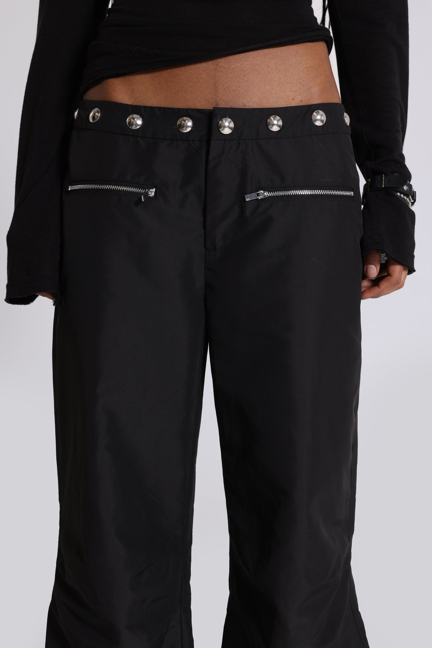 Shadow Zipper Baggy Pants