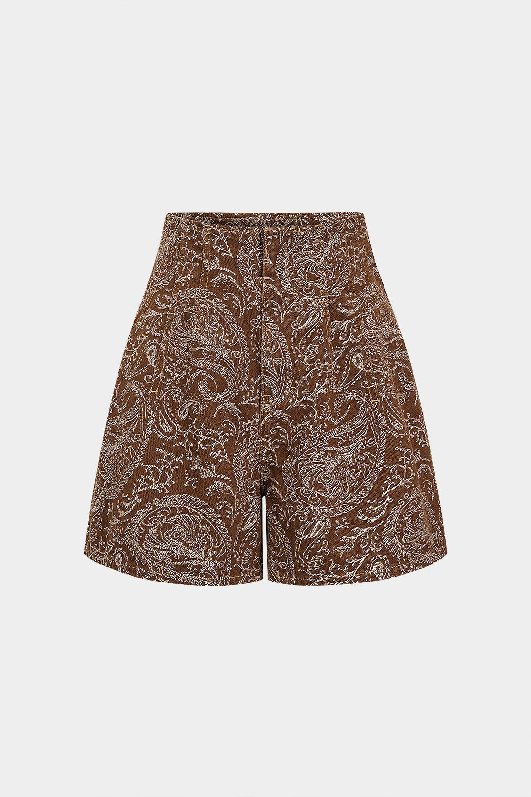Paisley Sculpt Tailored Shorts