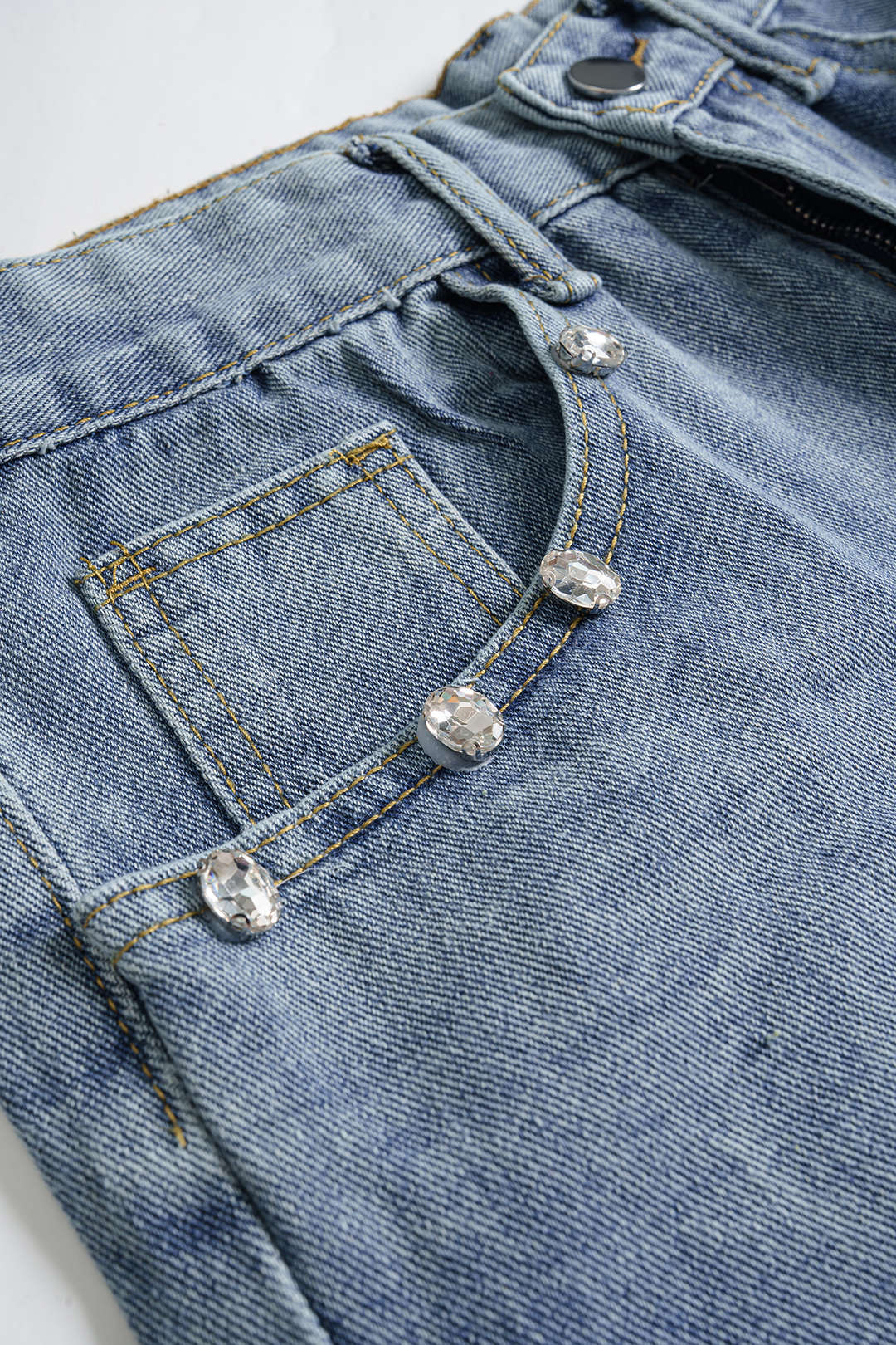 Urban Crystal Baggy Denim Shorts